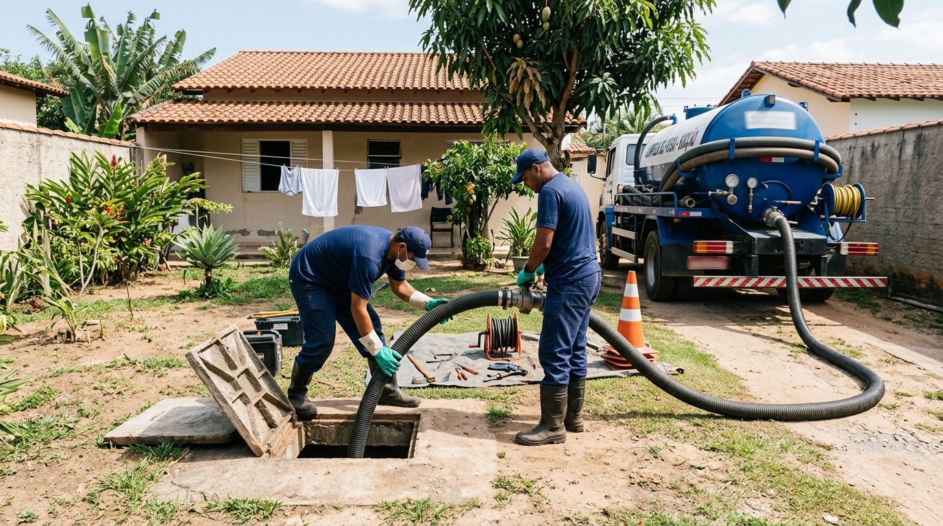 Manutenção de Fossa em Campo Grande‑MS